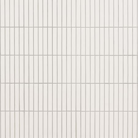 Msi White Matte Stacked 11.69 in x 11.54 in Matte Porcelain Mesh Mounted Mosaic Tile, 15PK ZOR-MD-0596